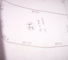 Emplacement du terrain ou la maison sera dans le lotissement