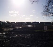 Viabilisation du lotissement en cours de finiton