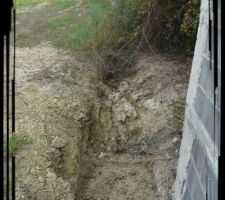 Tranchée à réaliser