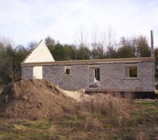 La maison depuis le fond du terrain