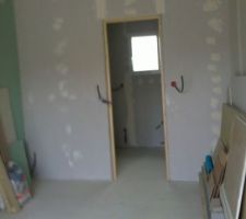 Cloison cellier finie