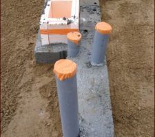 Réseaux cellier à gauche et salle d'eau à droite