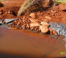 Un des bassins en bache pvc