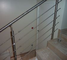 Rampe escalier en inox