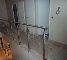 Balustrade en inox et plexi