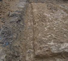 Creusement des fondations le 09/02/2013
