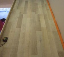 Parquet couloir et salle de jeux