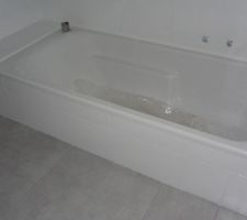 Baignoire encastrée