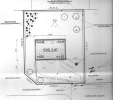 Implantation de la maison sur le terrain