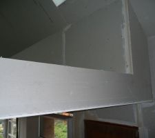 Finition en placo - montée de l'escalier