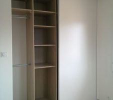 Aménagement placard chambre est (étage)