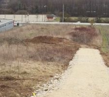 Chemin d'acces vu d'en haut