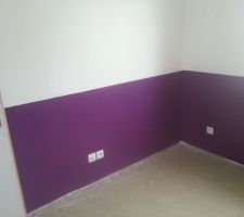 La chambre de notre n°4, qui aura une frise avec des papillons, et sans doute un ou deux stickers de fée Clochette