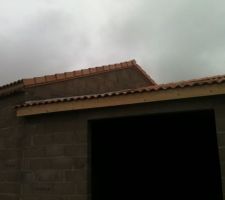 Toit du garage fini