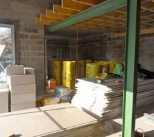 Chantier approvisionné