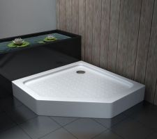 Receveur de douche hexagonale (90 x 90 cm)