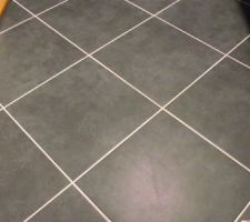 Sol des WC, nous restera à trouver une faïence pour les murs mais ça ne sera pas pour tout de suite...