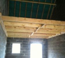 Solivage dans garage