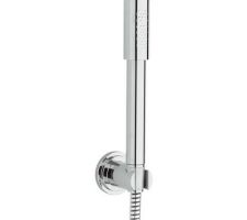 Modèle sena de chez grohe. du coup on a opter pour une forme ronde, un ami l'avait chez lui et on l'a bien en main