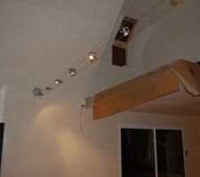 Ligne de spots salon
