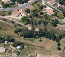 Vue google earth de l'ensemble du lotissement