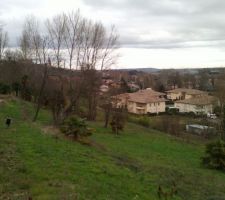 Vue du terrain vers l'Est