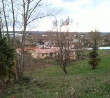 Vue du terrain vers l'Ouest