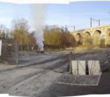 Vue du terrain au moment de l'appel d'offre