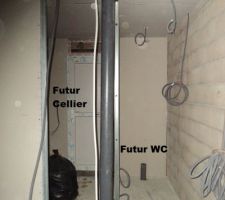 D&eacute;but d'installation des cloisons