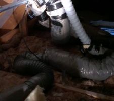 Caisson VMC   gaine non raccord&eacute;e