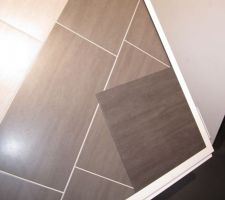 En fond carrelage choisi, dessus carrelage re&ccedil;u...