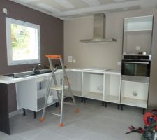 Cuisine en cours d'installation