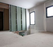 Cloisons mezzanine avec suite parentale au fond