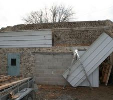Démontage ancien bâtiment pour implantation du garage