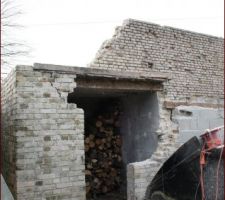 Démontage ancien bâtiment pour implantation du garage