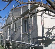 Echaffaudage pos&eacute;! que &ccedil;a commence!