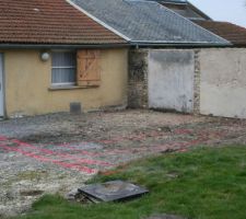 Traçage du garage pour implantation