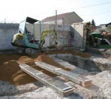 Mise en place de la grave ciment