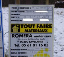 Affichage permis de constuire