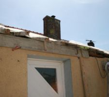 Préparation de l'arase du toit