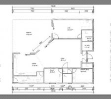 Et voilà les plans de la maison à 4 mains. J'attends vos commentaires.