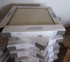 Le carrelage (Rocca 45x45) peu avant la pose...