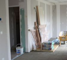 Dalle avant pose du carrelage (rdc)