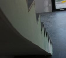 Rive escalier à finir
