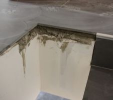 Finition à faire sur mezzanine