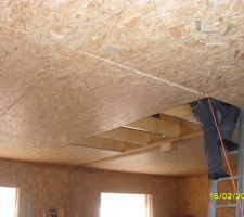 Plafond étage en osb