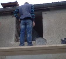 Creation d'ouverture a l'etage chambre 2