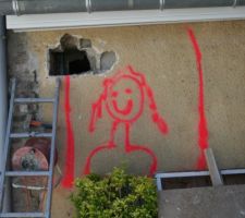 Creation ouverture futur sdb vue exterieur