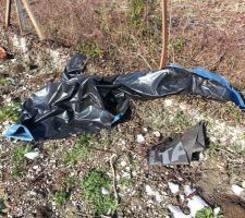 Bâches sur notre terrain du chantier à coté - Blandino mazzilli