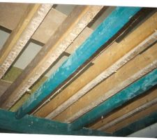 Demontage du plafond CH2